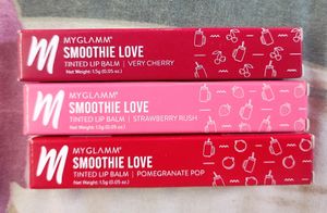 Myglamm Smoothie Love Tinted Lip balm Combo Of 3