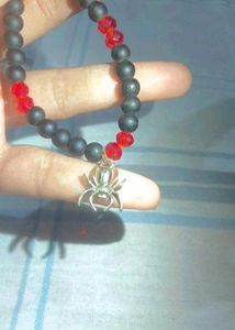 Spider Charm Beaded Bracelet