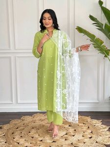 Lime Green Straight Suit