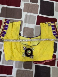 Yellow &amp; Purple Saree