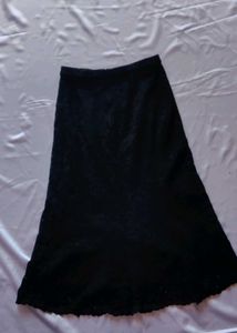 Black Knee Length Skirt