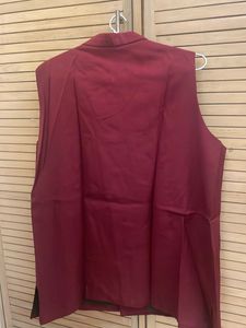 Men’s Nehru Jacket, Maroon, Chest 42