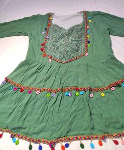 Green Ethnic Dress