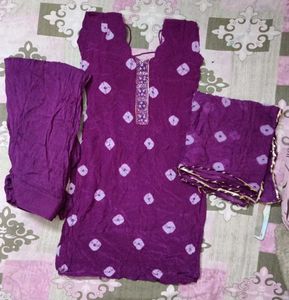 Purple Kurta Set