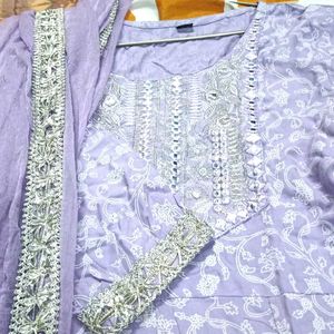 Chic &amp; Comfortable Long Frock Dress with Dupatta