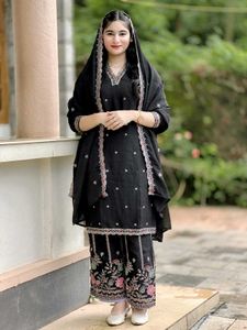 Premium Rangoli Crush Kurta Set For Women