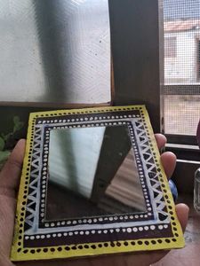 Hand Crafted Astatic Mirror With Mandela Art