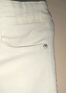 United Colours Of Benetton White Jeans Pant Girls