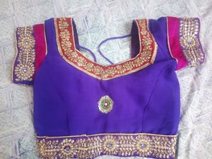Purple Georgette Lehenga Choli