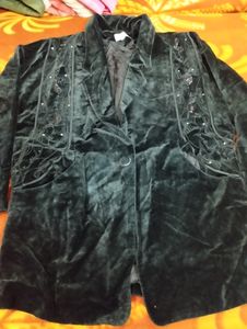 Velvet Embroidery Coat