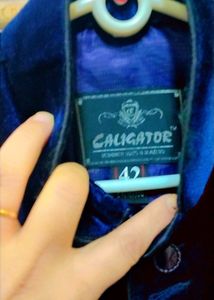 Satin Shirt With Tie nd Half Jacket
