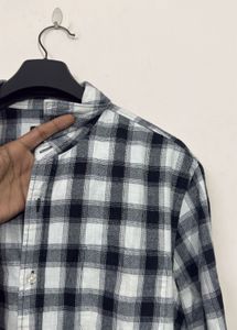 Black &amp; White Checkered Shirt