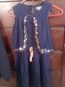 Nautinati Embroidered Frock For Girls