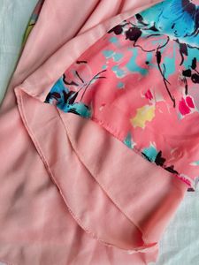 Pinky Color Sleeveless V Neck Crop Top