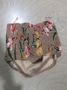 Floral Print Top Off Shoulders