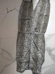 Zebra Print Jumpsuit