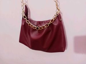 Burgundy Shoulder Bag