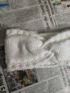 White Knitted Headband