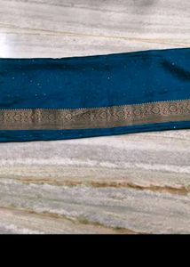 Elegant Blue Printed Saree
