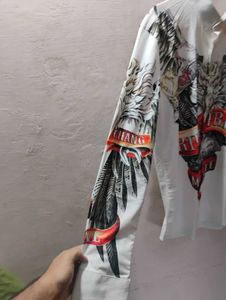 Men&#39;s Full Sleeve Dimond Print Shirt (Size - 2XL)