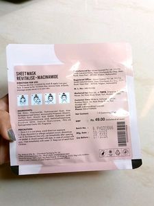 Zudio Niacinamide Sheet Mask