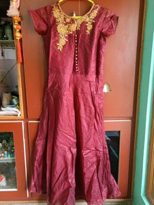Maroon Ethnic Gown