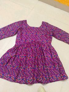 Pure Bandhani Cotton Trending Kurti