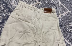 Beige Cargo Pants