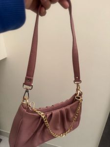 Mauve Chain Shoulder Bag