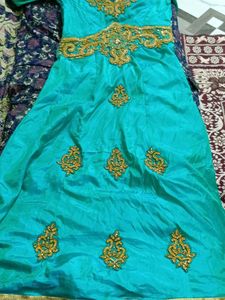 Elegant Turquoise Saree