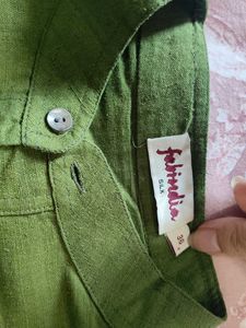 Green Cotton Kurta