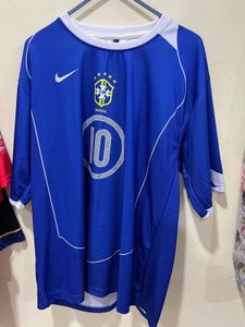 BRAZIL 2004 away Ronaldinho FOOTBALLJERSEY