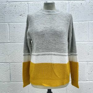 Color Block Pullover Sweater