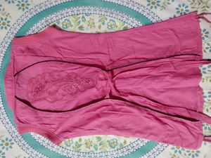 Pink Sleeveless Top