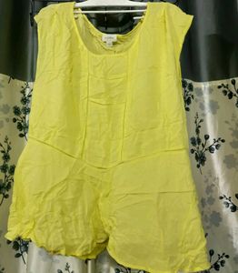 Lemon Yellow Aline Top