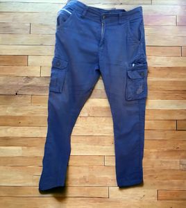 Blue Cargo Pant