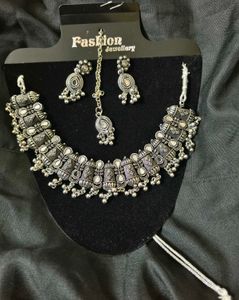combo of 2 Oxidized Silver Jewelry Set