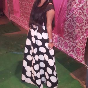 Polka Dot Maxi Dress