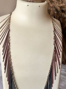 Multi-Chain Fringe Statement Necklace