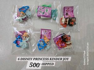 Disney Princess Kinder Joy Toys (6-Pack)