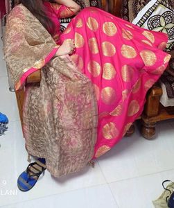 Pink Kurta &amp; Worked Dupatta