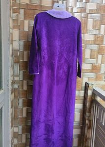 Purple Velvet Lounge Dress