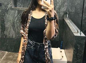 Women Tie-up Crop Shirt Top