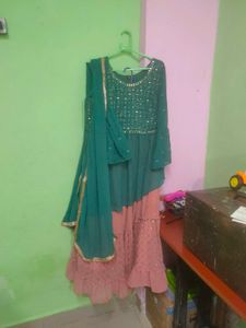 Full Sequence Work Sharara Suit 3 Piece