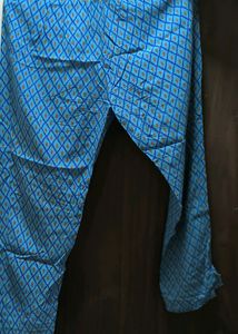 Blue Colour Suit Set(Kurta, Pent &amp; Dupatta)