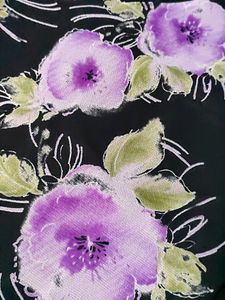 black print top With Free Gift