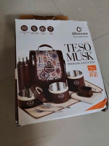 Oliveware Microvave Steel New With Tag Lunch Box
