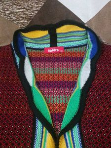 Colorful Knit Cardigan