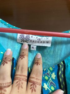 Boho Turquoise Chic kurta Dress
