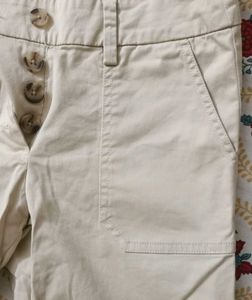 Slim fit Stretchable Charming Creame Pant